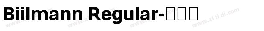 Biilmann Regular字体转换